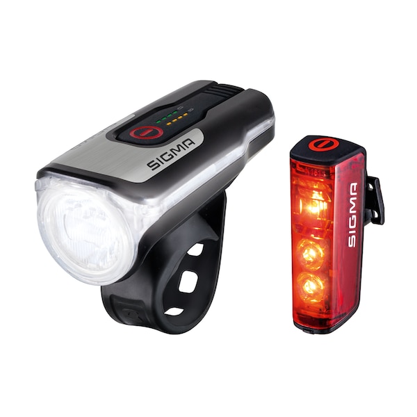 AURA 80 USB LED Front Light/BLAZE USB Battery-Powered Rear Light with Brake Light Kit